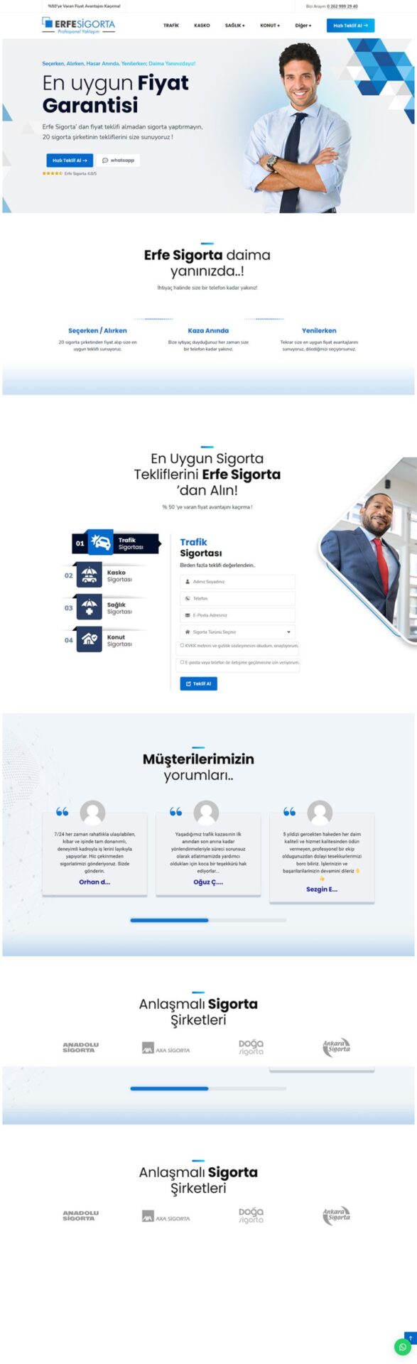Erfe Sigorta 1 Erfe Sigorta Web Tasarım Projesi