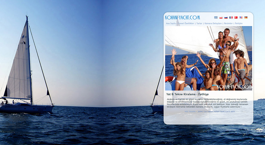 Kohani Yacht Web Tasarım Projesi