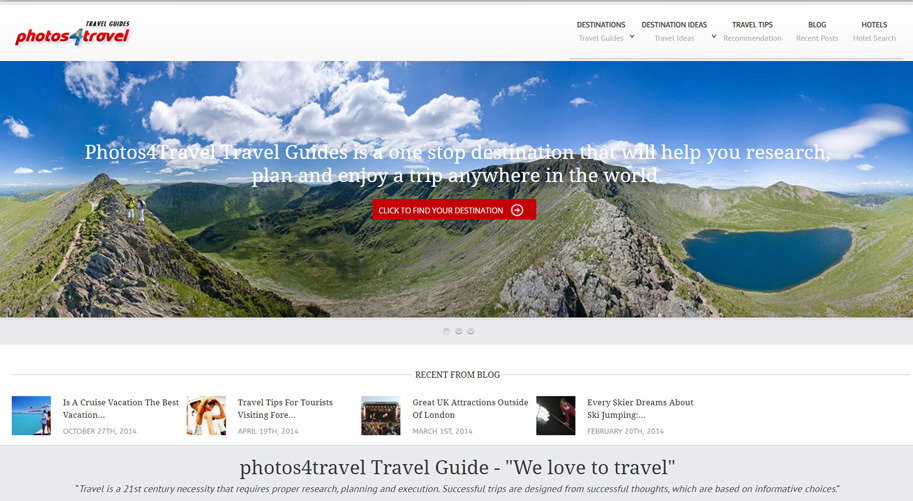 Photos4travel Web Tasarım Projesi